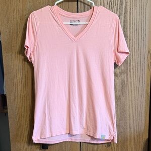 Carhartt light Coral Short Sleeve V-Neck Tee